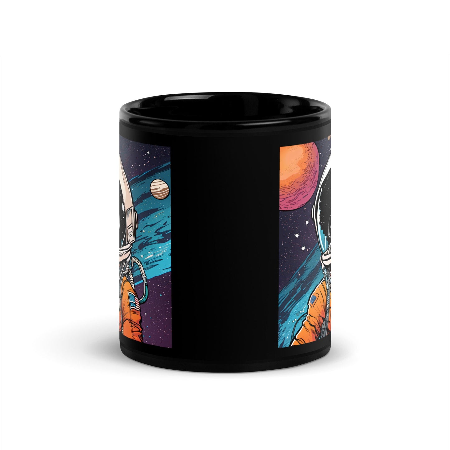 Astro Soul Sista - Black Glossy Mug