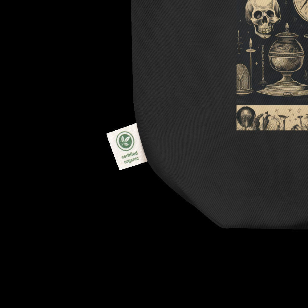 Eco Halloween Tote Bag | Spooky Skeleton Tote for Halloween Decor | Gothic Halloween Tote | Trick-or-Treat Bag for Halloween Party