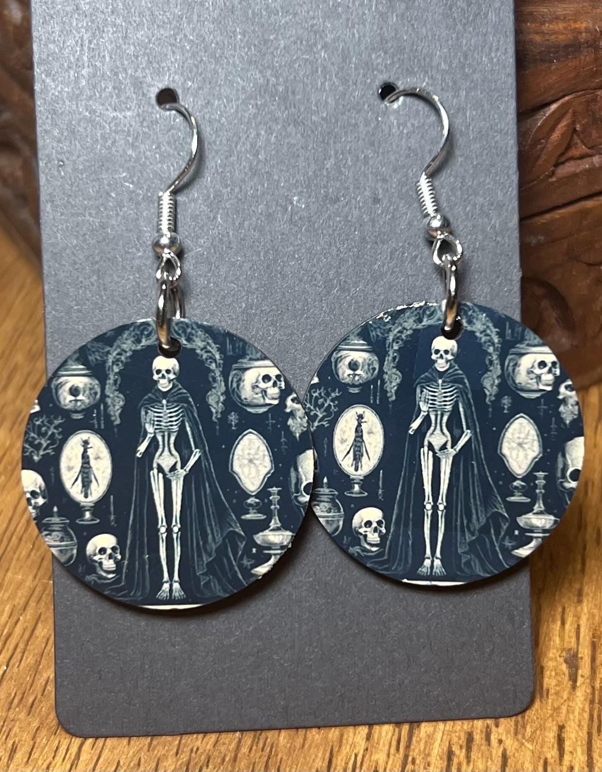 Halloween Spooky Earrings| Handmade Skeleton Inspired Spooky Season Designs |