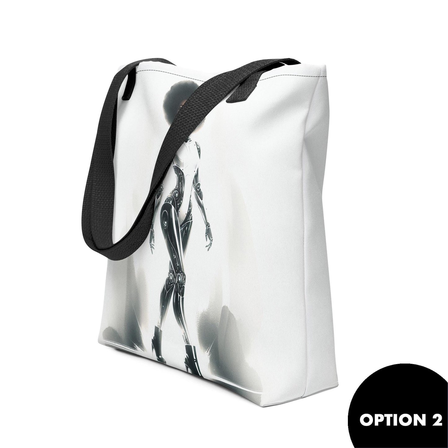 Cyborgs in the City Beauties Totes | Aesthetic Tote with Melanin Queens | Afro-Futuristic Illustrations Unique Gift for Black Women in Tech