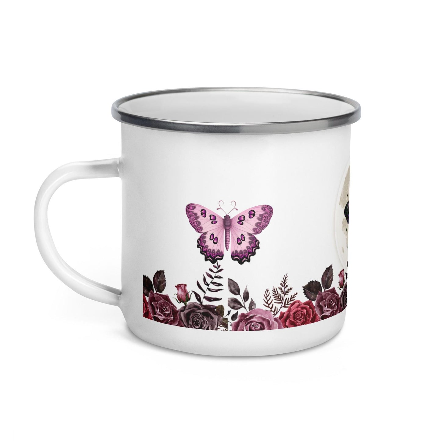 Moth Enamel Mug