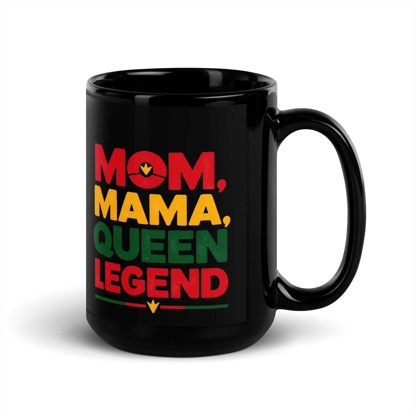 Mom Queen Legend Black Glossy Mug Great Gift for Mothers Day | Mothers Day Gift Gift for Mom | Personalization Available Great Gift for Her