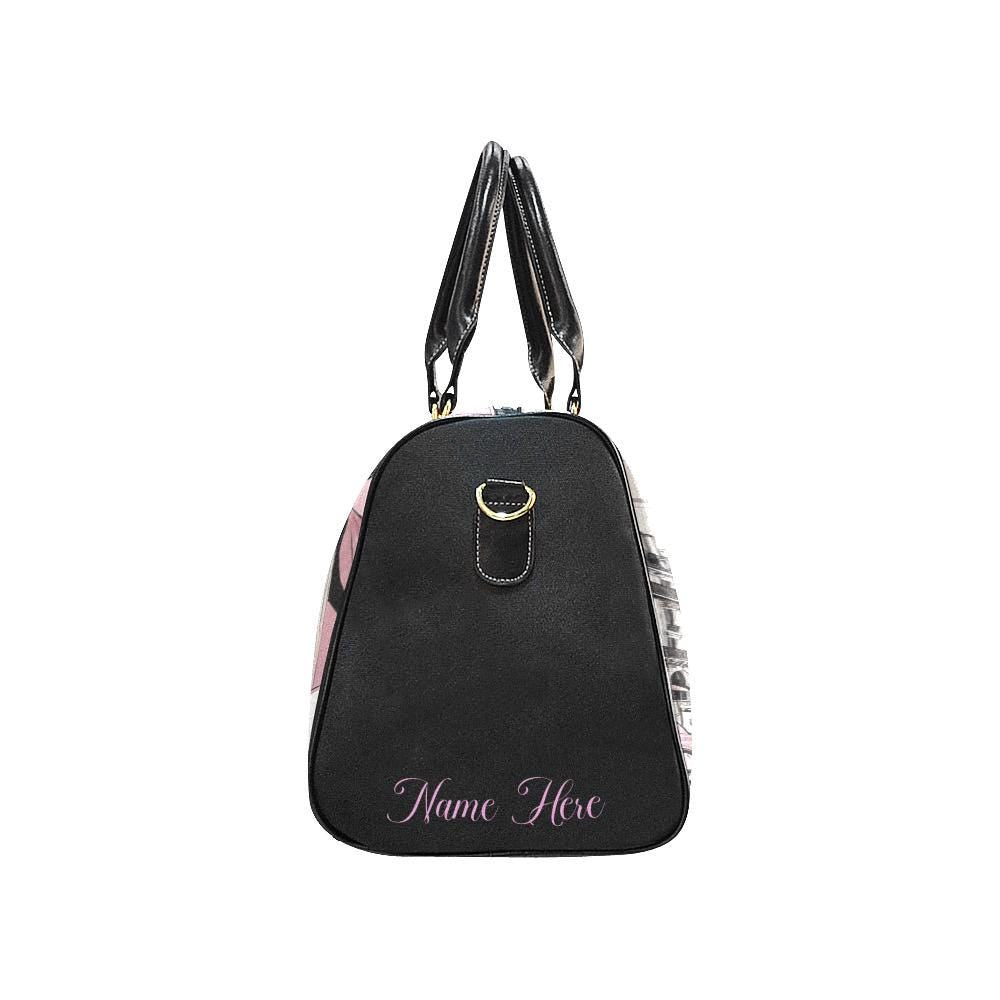 Personalized Fashion Lover Black Woman in Paris Duffle Bag | Black Woman Couture Paris Weekend Travel Bag Gift | Black Women Overnight Bag