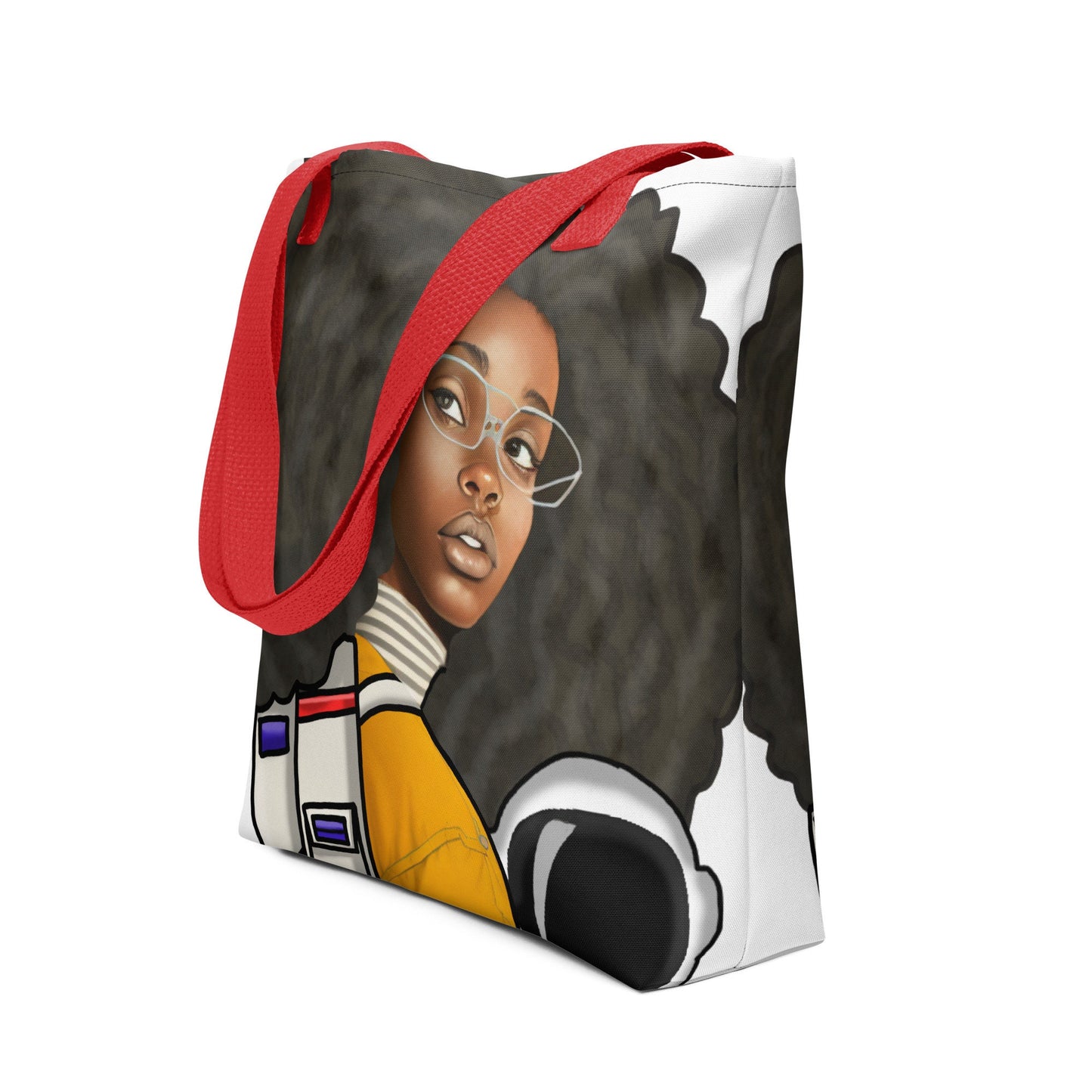 Space Cadet | Tote Bag |Black Girl in Space Tote | Unique Tot Bag Gift for Her Durable Unique Tote Bag Design Black Girl Astronaut Aesthetic