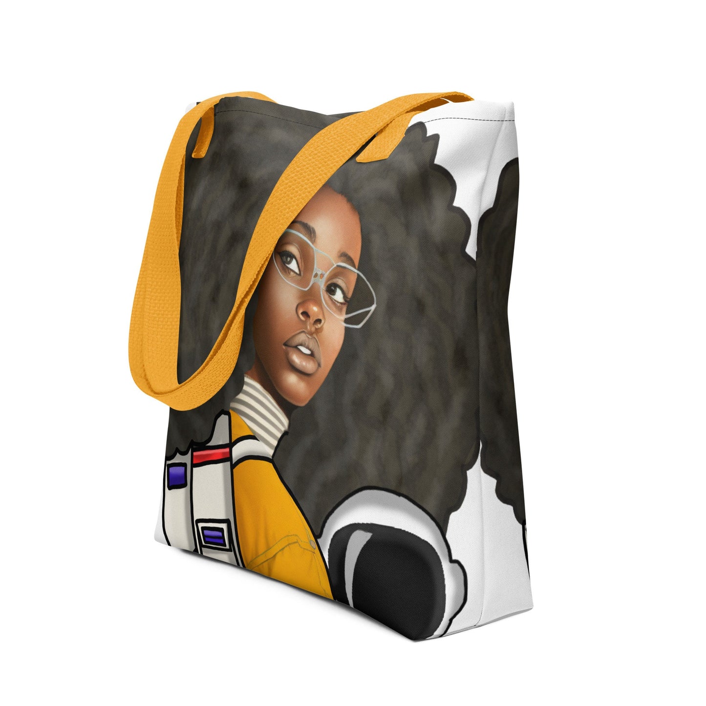 Space Cadet | Tote Bag |Black Girl in Space Tote | Unique Tot Bag Gift for Her Durable Unique Tote Bag Design Black Girl Astronaut Aesthetic