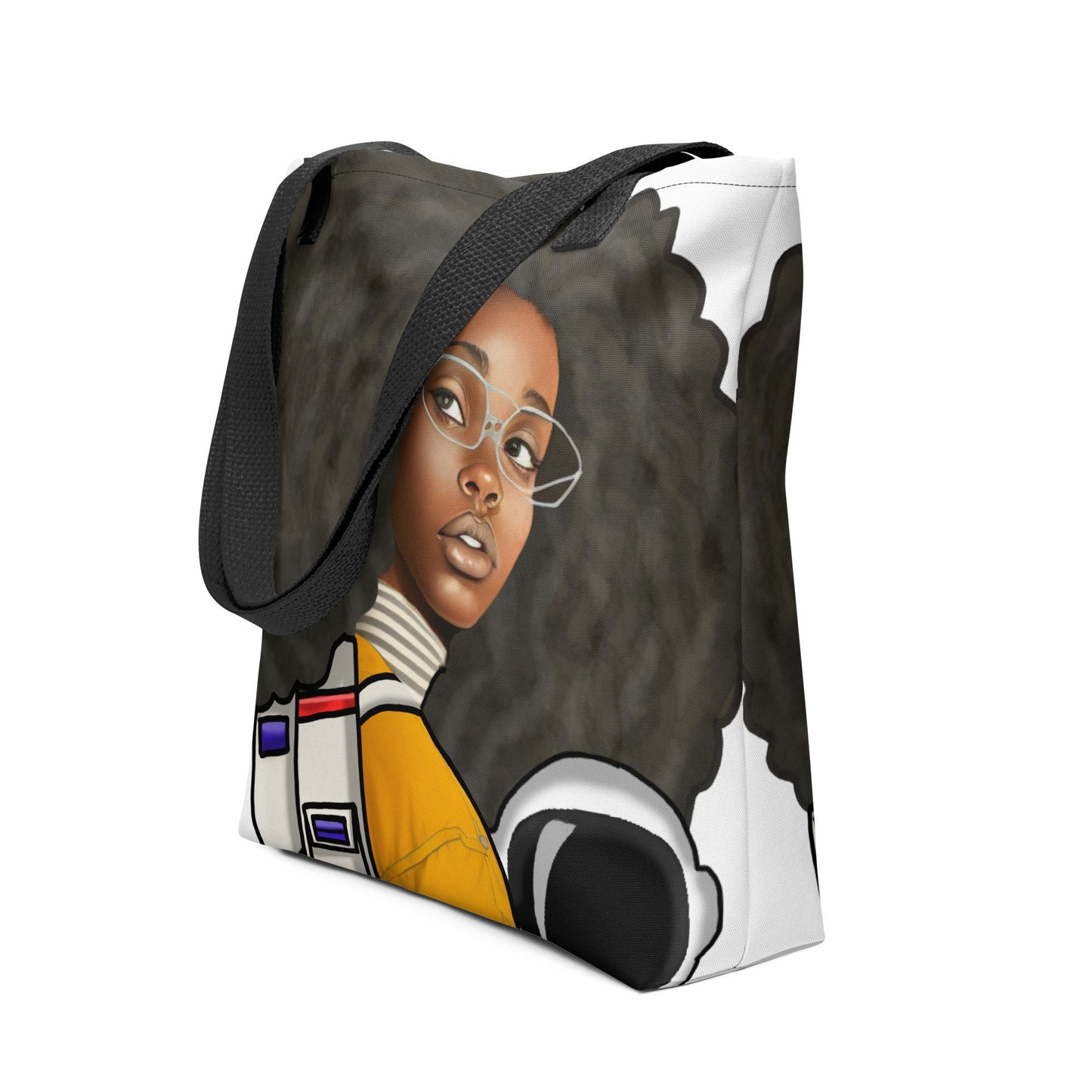 Space Cadet | Tote Bag |Black Girl in Space Tote | Unique Tot Bag Gift for Her Durable Unique Tote Bag Design Black Girl Astronaut Aesthetic