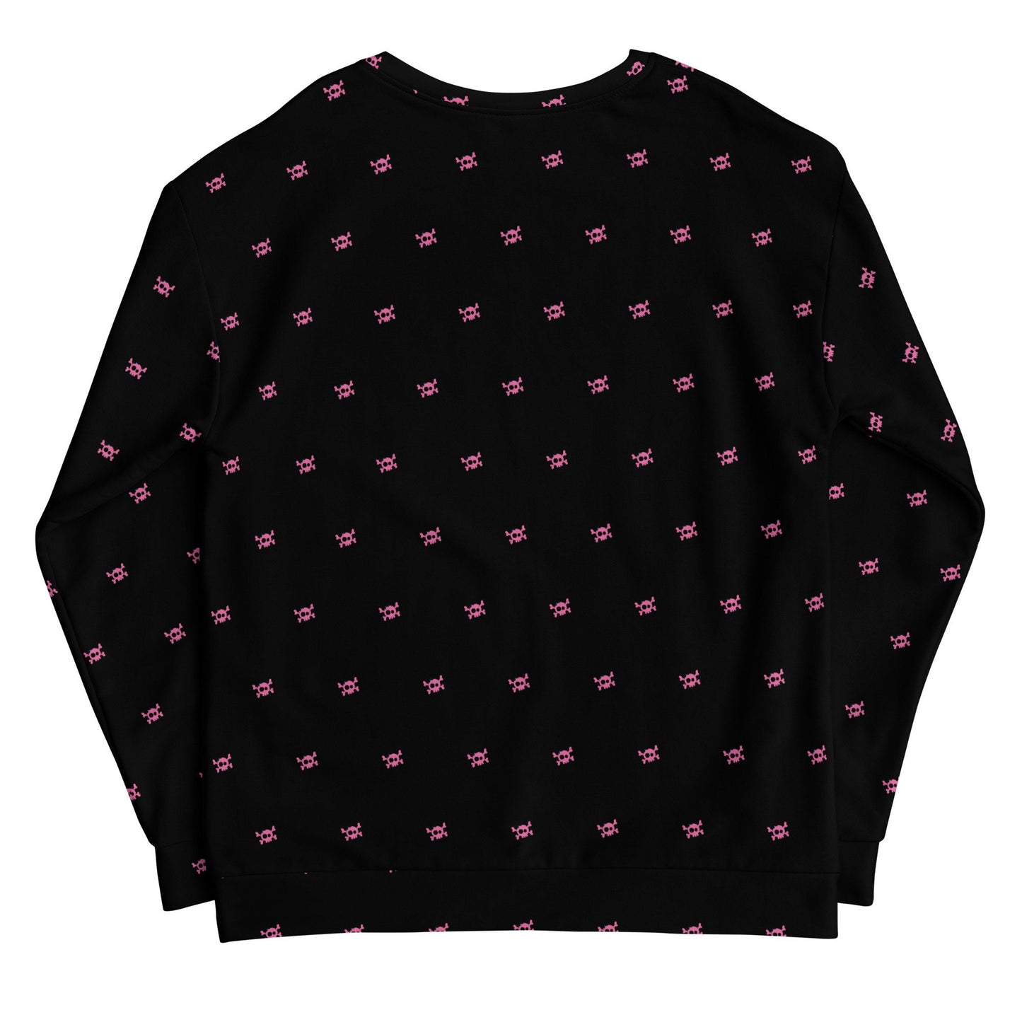 Skull Unisex Sweatshirt for Halloween | Pink and Black Halloween Design | Halloween Sweatshirt as Gift | Fall Crewneck Sweater for Halloween