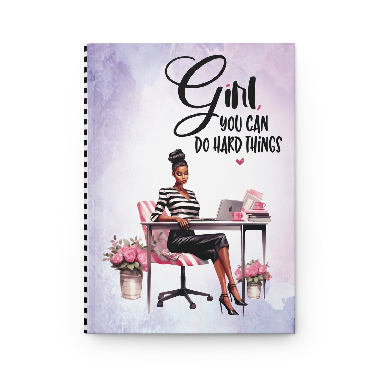 Inspirational Girl Boss Journal | Empowering Girl Boss Hardcover Journal | Black Girl Boss Gift | Empowerment Gift for Black Girl Writer