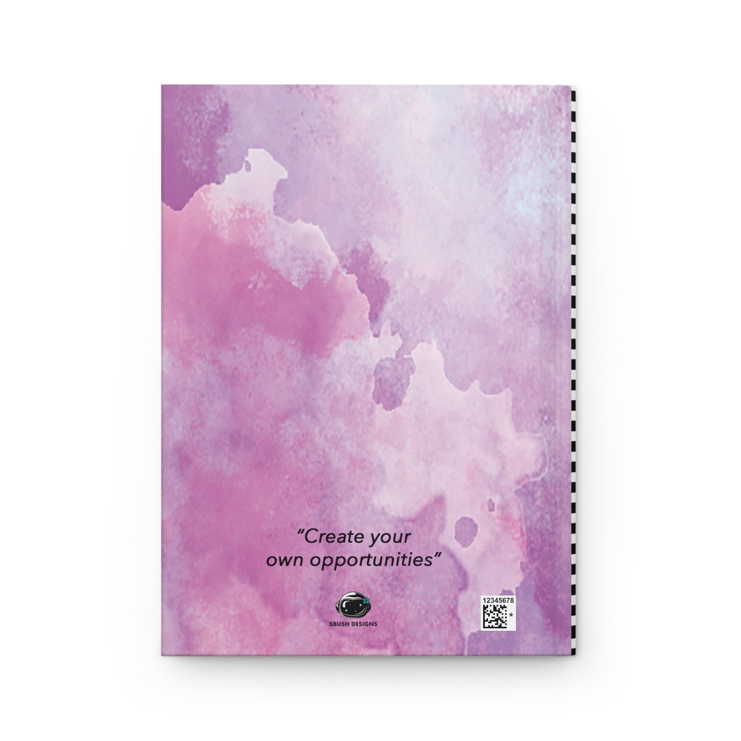 Just a Girl Boss Building Her Empire Hardcover Matte Journal | Aesthetic Notebook with Black Girl Boss gift for Writer or Entrepreneur