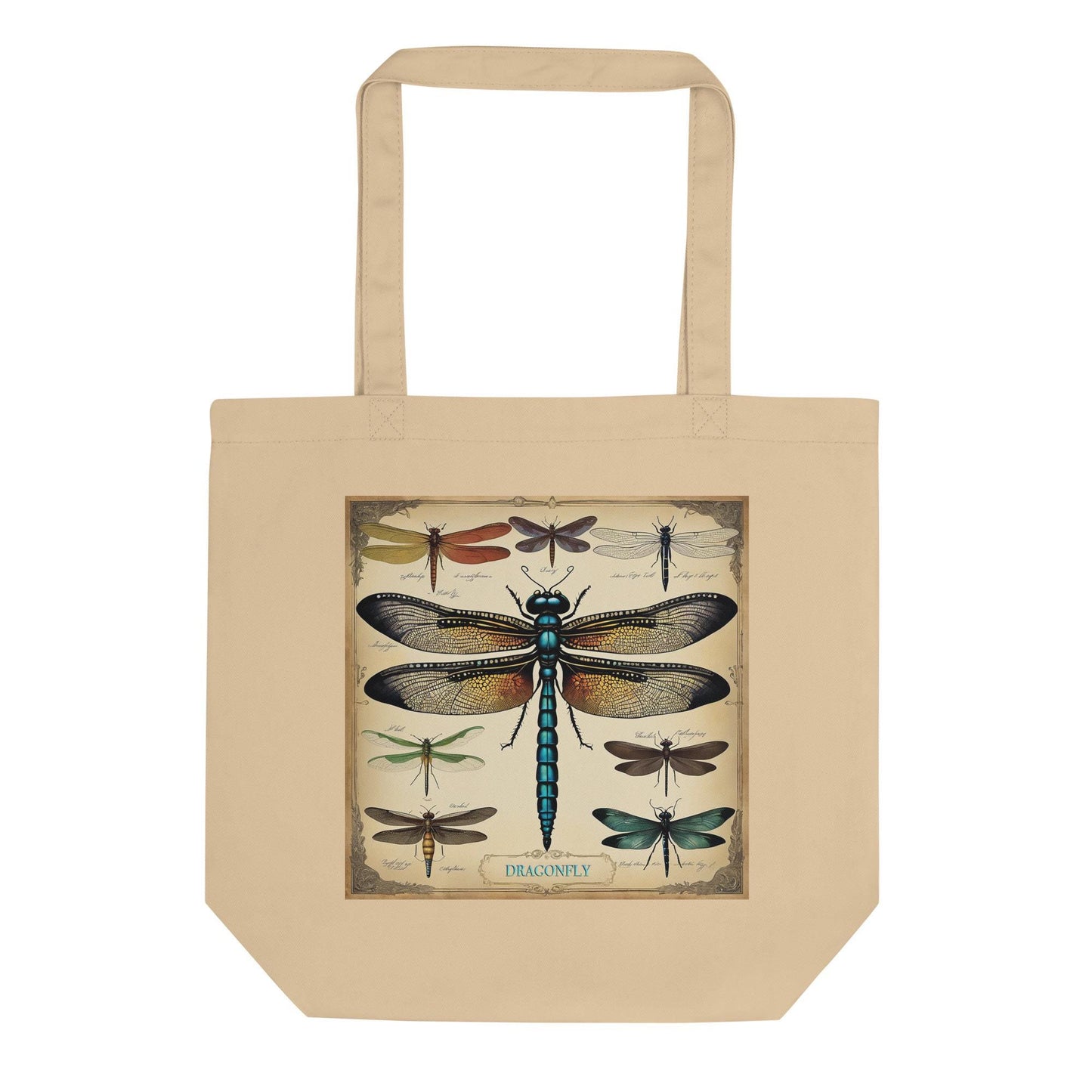 Beautiful Dragonfly Eco Tote Bag | Nature Lover Boho Tote Bag for Her | Travel Bag Gift for Dragonfly Lovers | Durable Insect Lover Tote