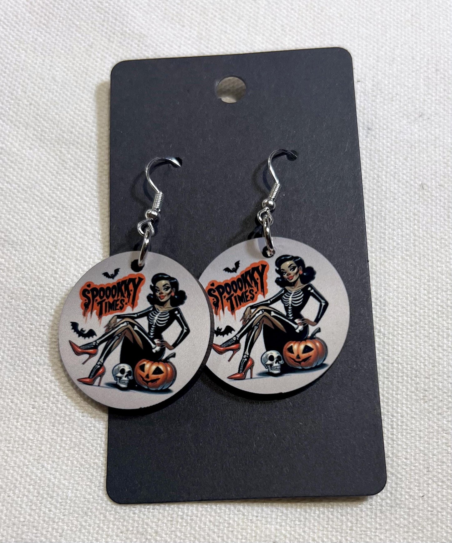 Halloween Spooky Earrings| Handmade Skeleton Inspired Spooky Season Designs |
