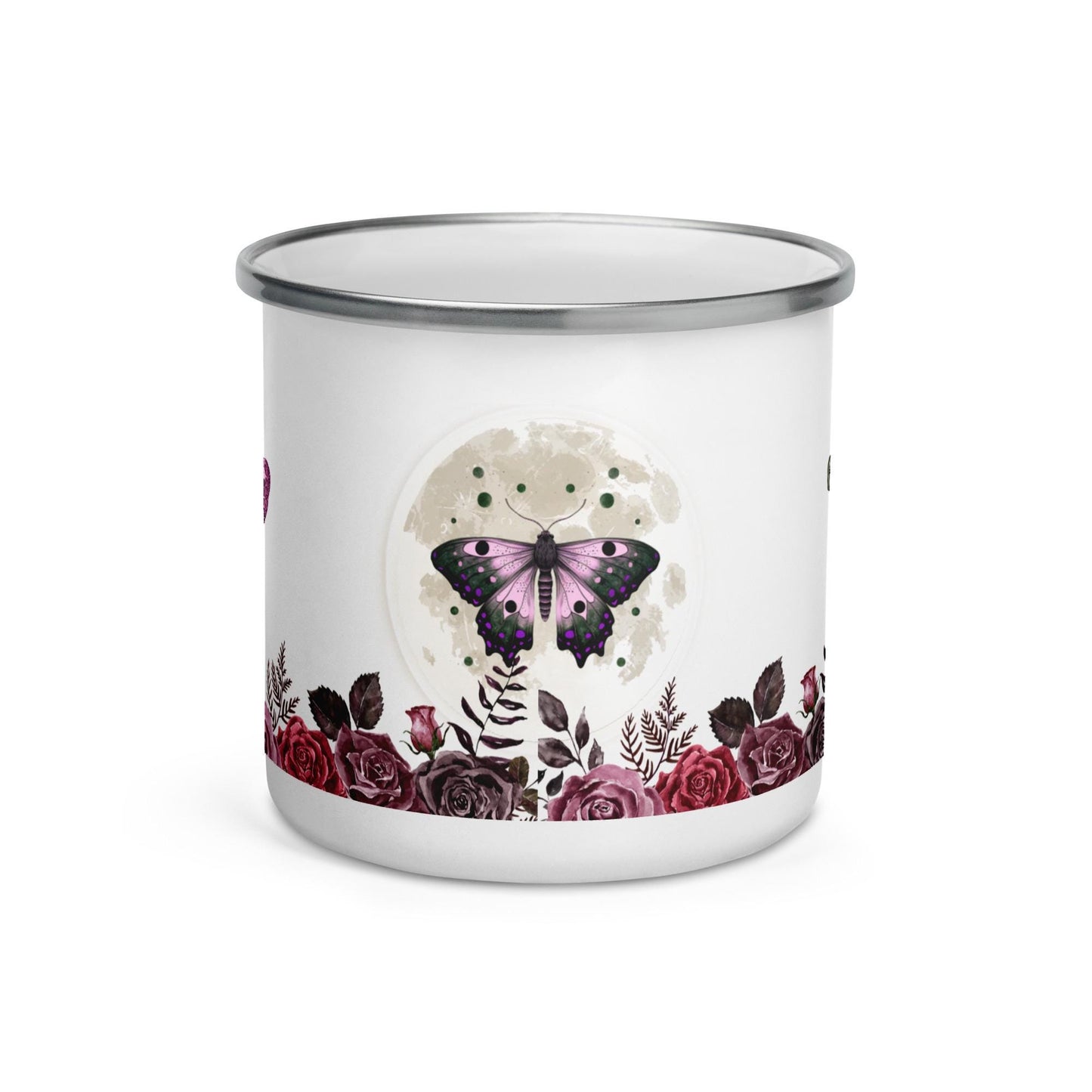 Moth Enamel Mug