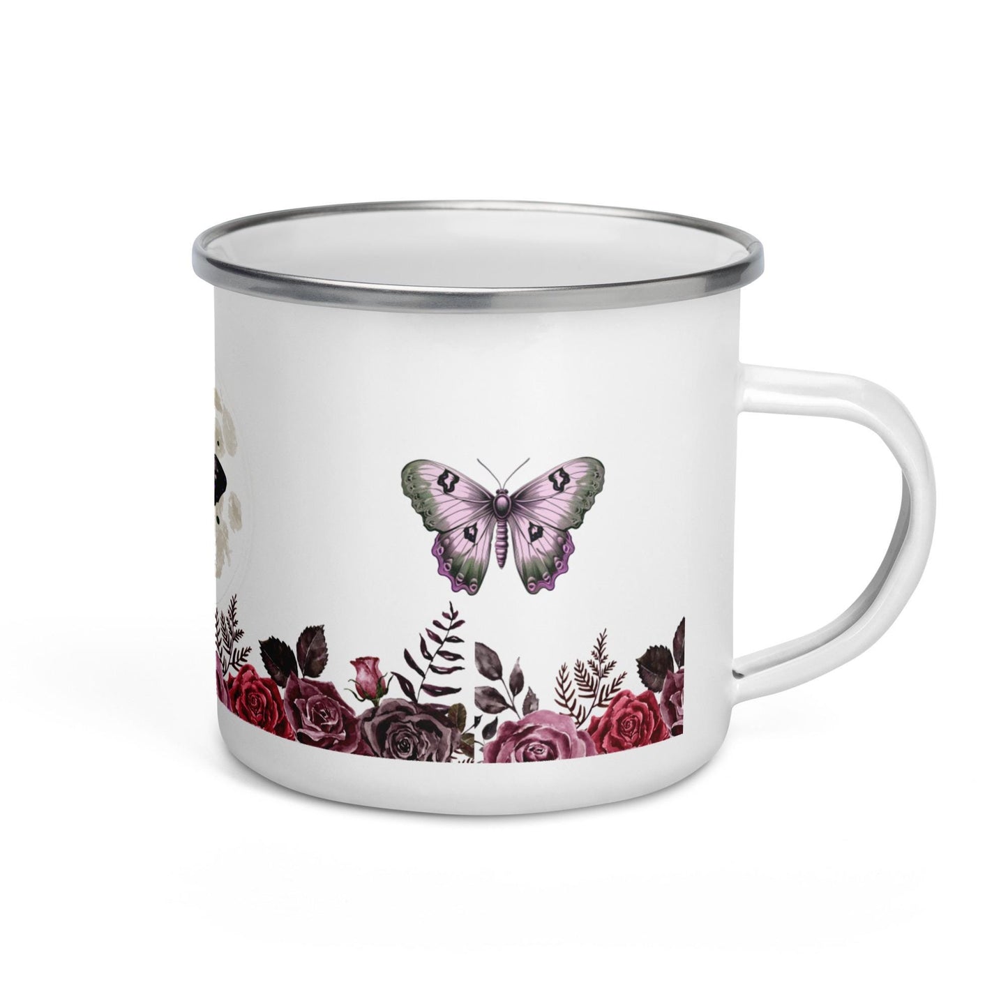 Moth Enamel Mug