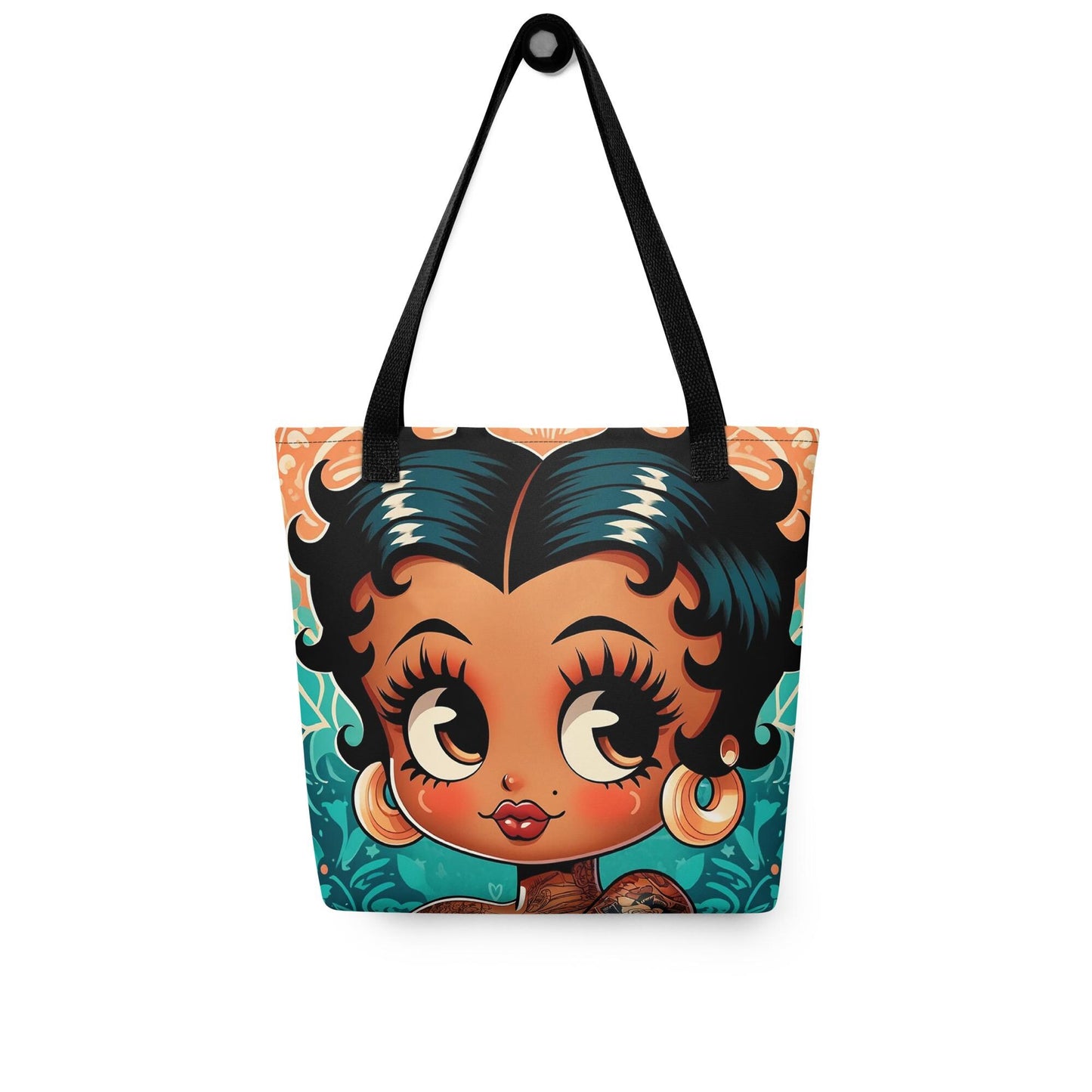 Colorful Betty Boop Image Tote Bag