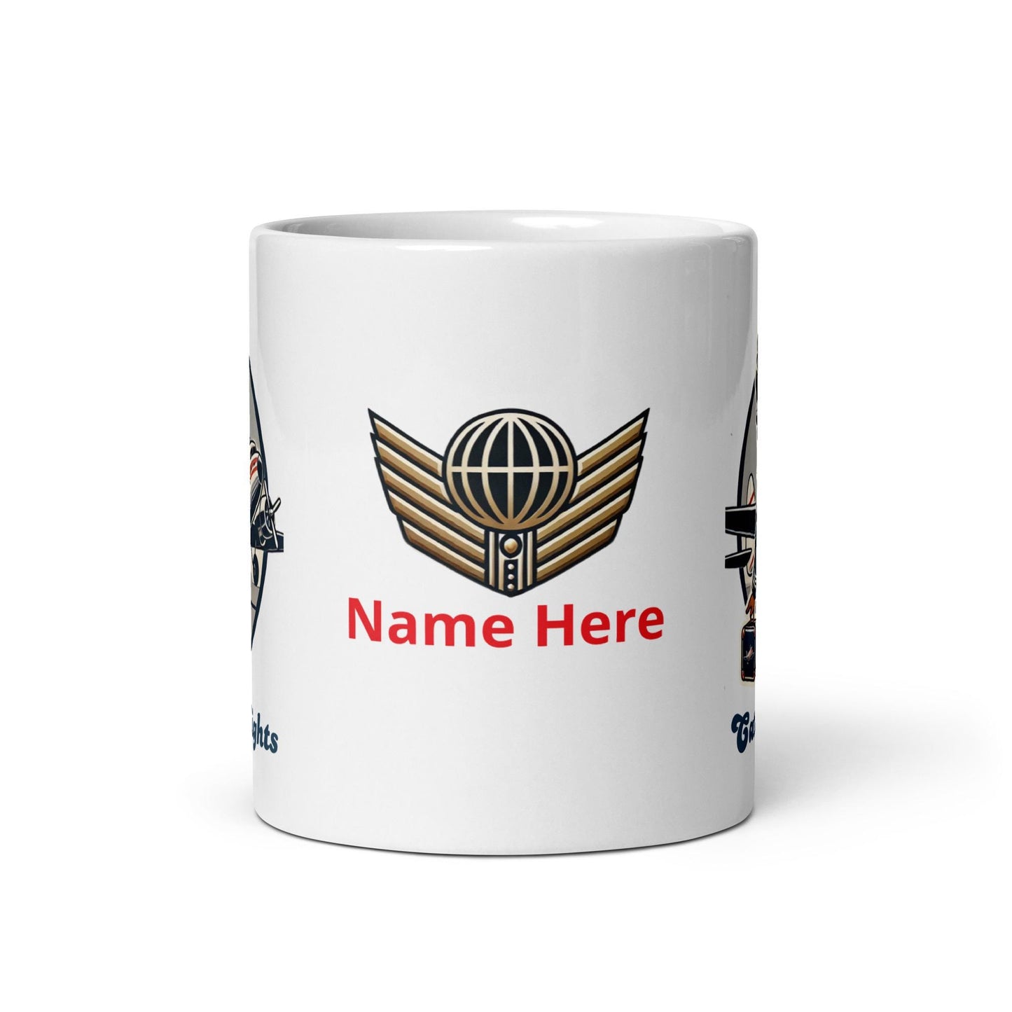 Catching Flights Betty Boop White glossy mug | Betty Boop Personalized Mug as a Gift for Her or Flight Attendant
