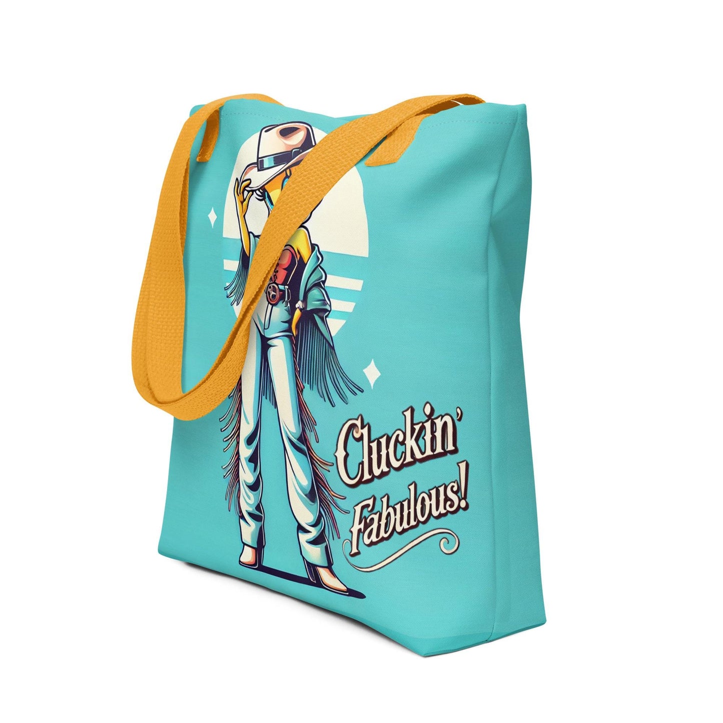 Feminine Tweety Bird Character Inspired Tote bag | Tweety Bird Durable Tote as a Gift | Unique Cowgirl Tweety Bird Bag | Tweety Lover Gift
