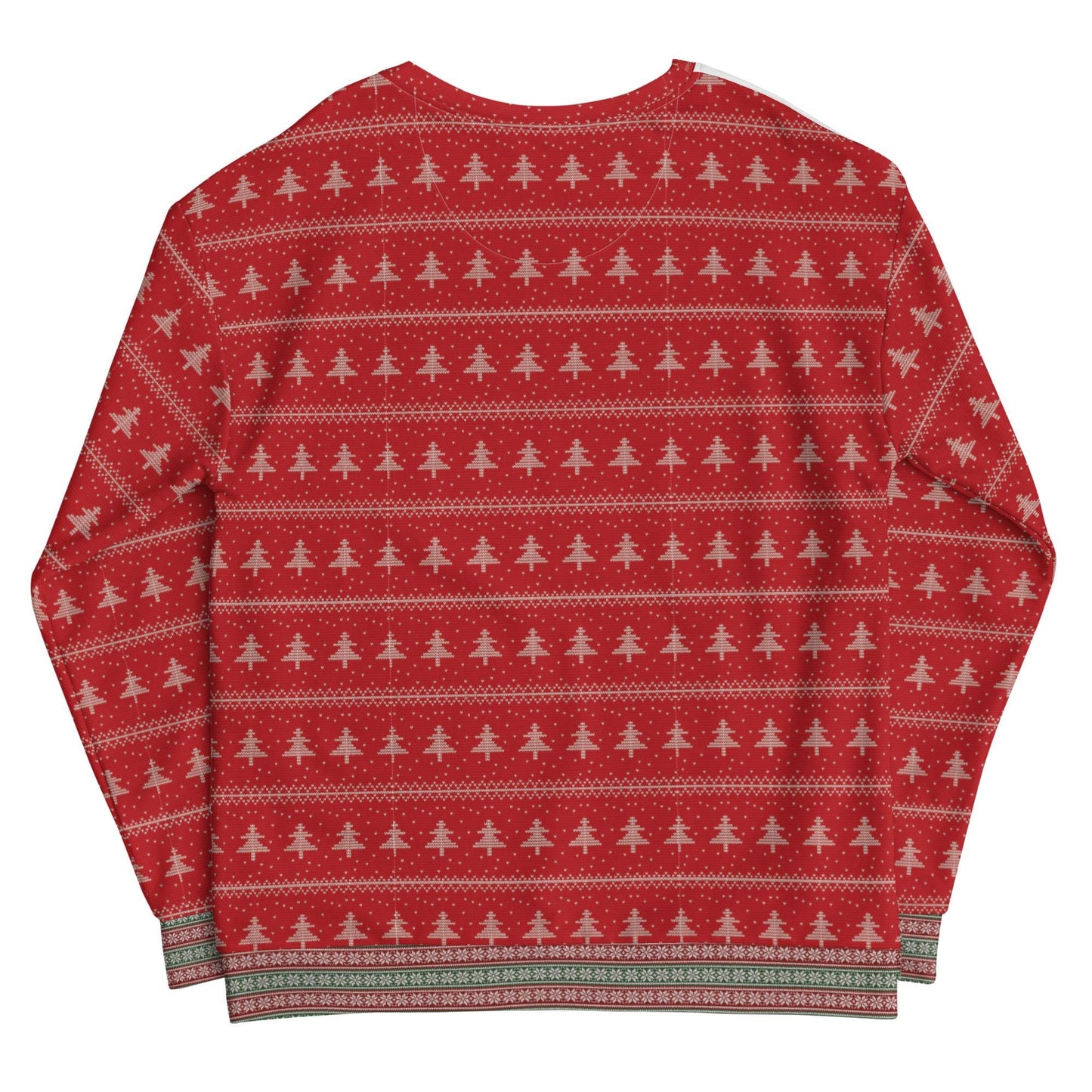 Girl Grich Unisex Sweatshirt All Over Print Ugly Christmas Sweater Design | Merry Grinchmas Sweater Design Unisex Sweatshirt for Christmas