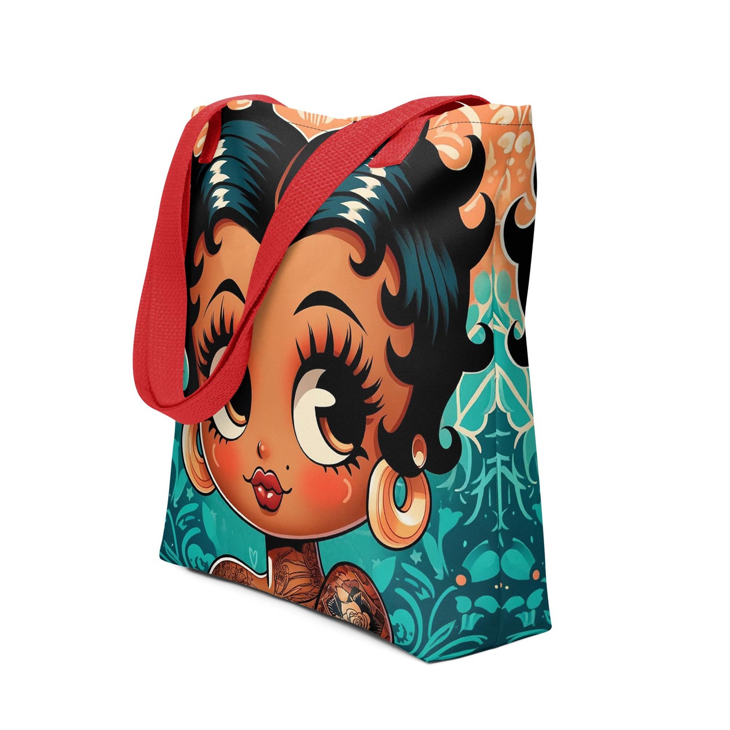 Colorful Betty Boop Image Tote Bag