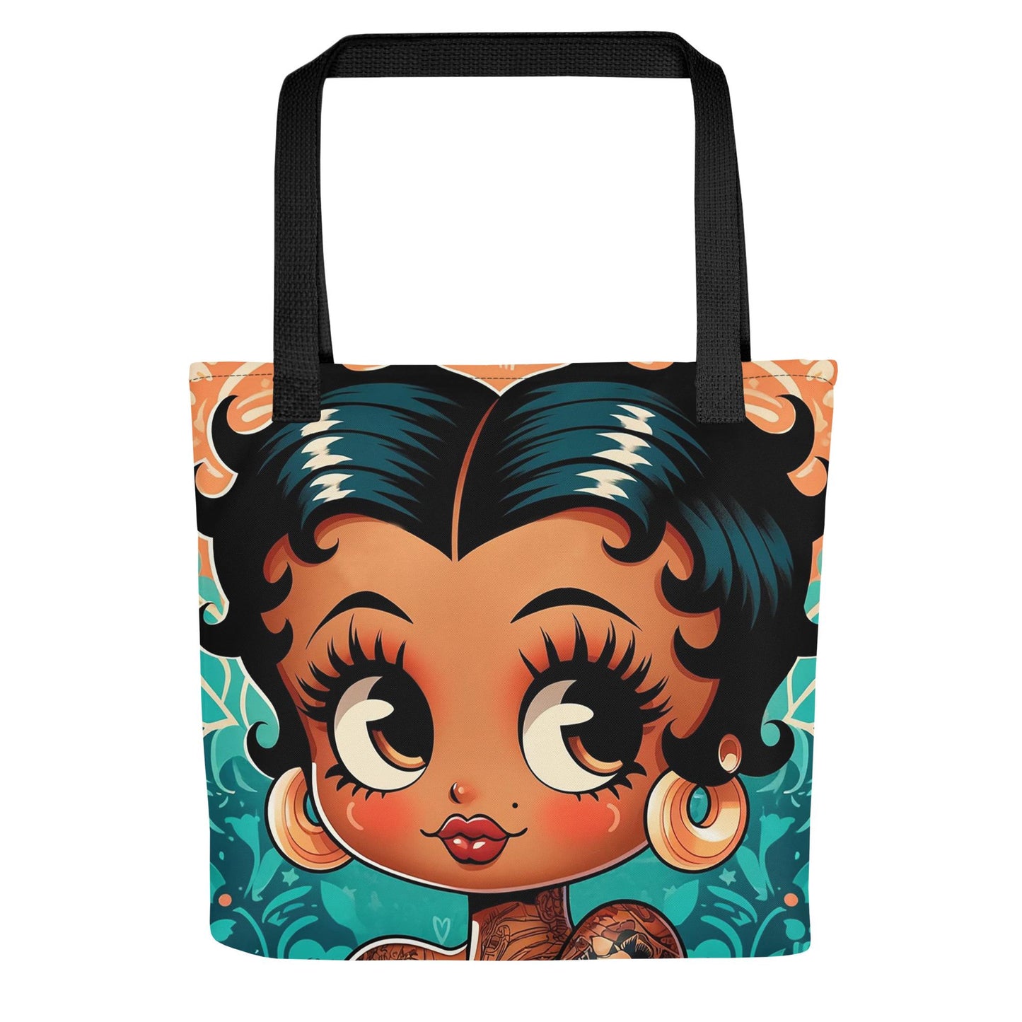 Colorful Betty Boop Image Tote Bag