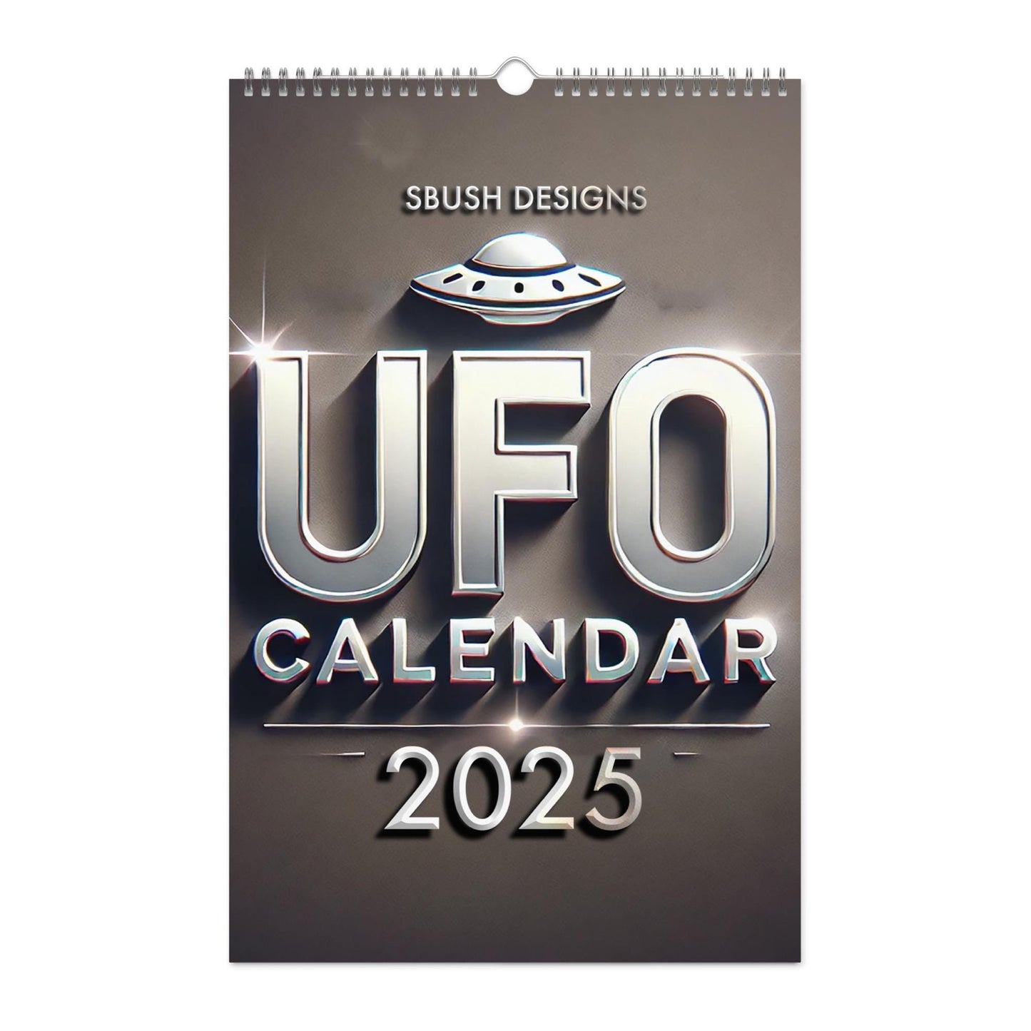 UFO Wall Calendar (2025) | Vintage Black Women and UFO Scenes | Afro American Sci Fi Lover Calendar | Black Girl Aesthetic Vertical Calendar