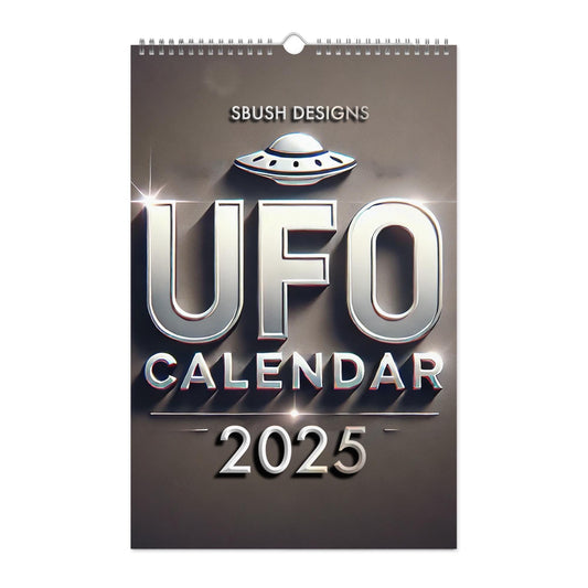 UFO Wall Calendar (2025) | Vintage Black Women and UFO Scenes | Afro American Sci Fi Lover Calendar | Black Girl Aesthetic Vertical Calendar