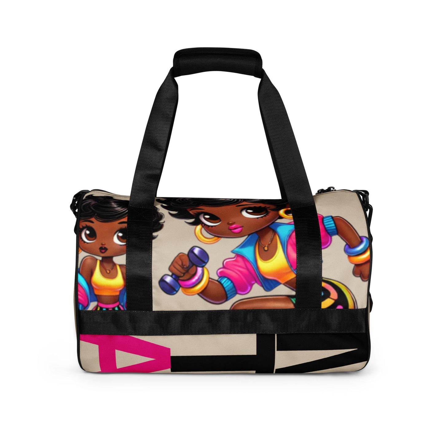 Black Betty Boop Character All-over print gym bag | 80's Baby Themed Cute Personalized Gym Bag Gift | Gym Sports Bag for Her 2025 goals