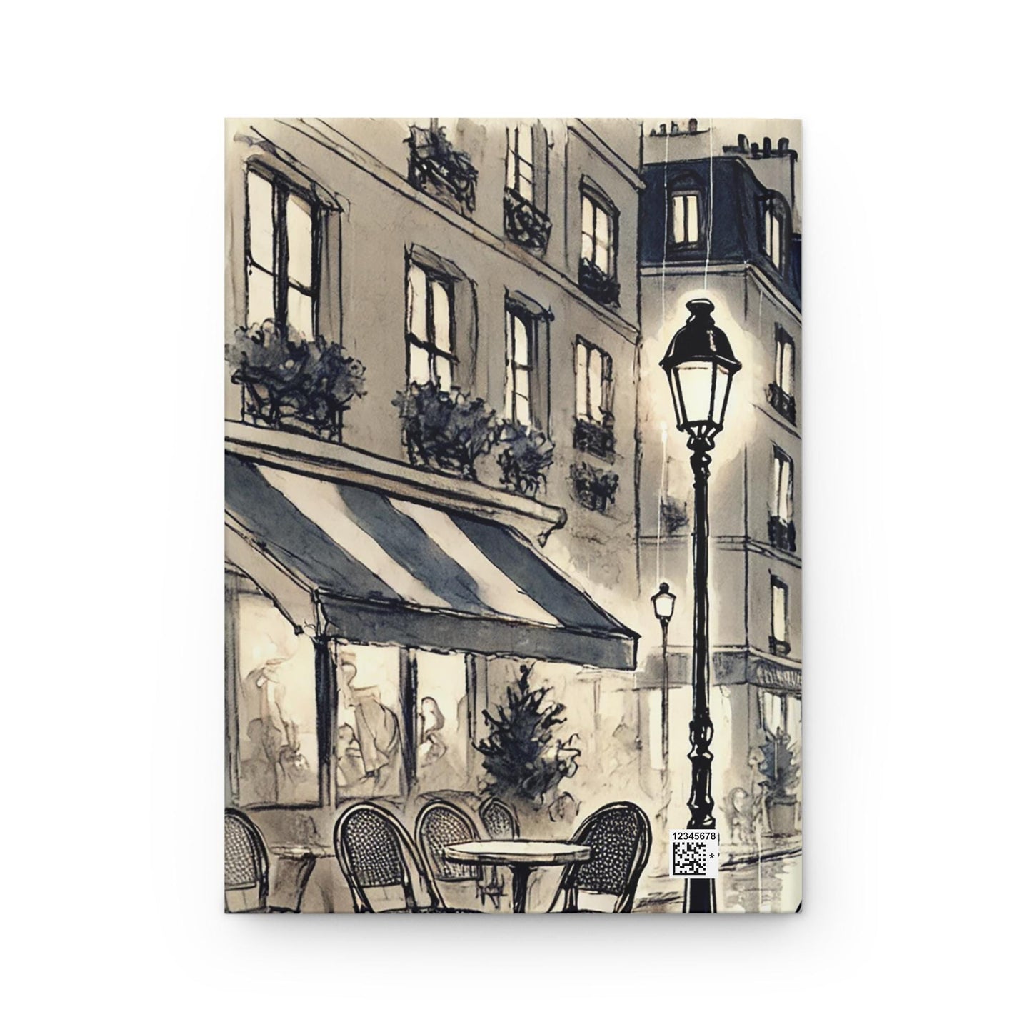 Chic Parisian Hardcover Journal, Stylish Writing Notebook for Fashion Lovers, Gift for Writers, Vintage Art Journal, Travel Diary