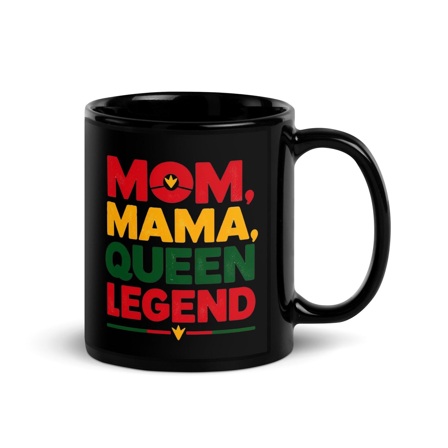 Mom Queen Legend Black Glossy Mug Great Gift for Mothers Day | Mothers Day Gift Gift for Mom | Personalization Available Great Gift for Her