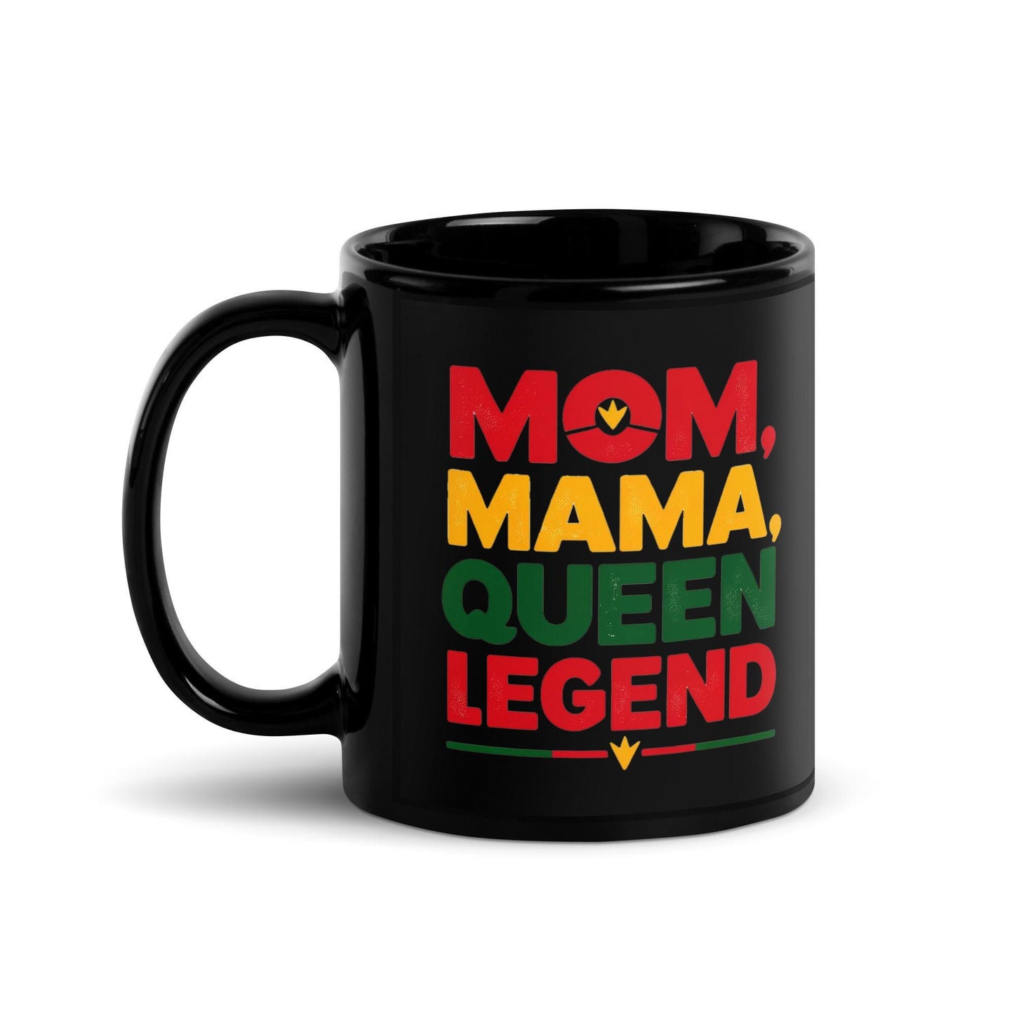 Mom Queen Legend Black Glossy Mug Great Gift for Mothers Day | Mothers Day Gift Gift for Mom | Personalization Available Great Gift for Her