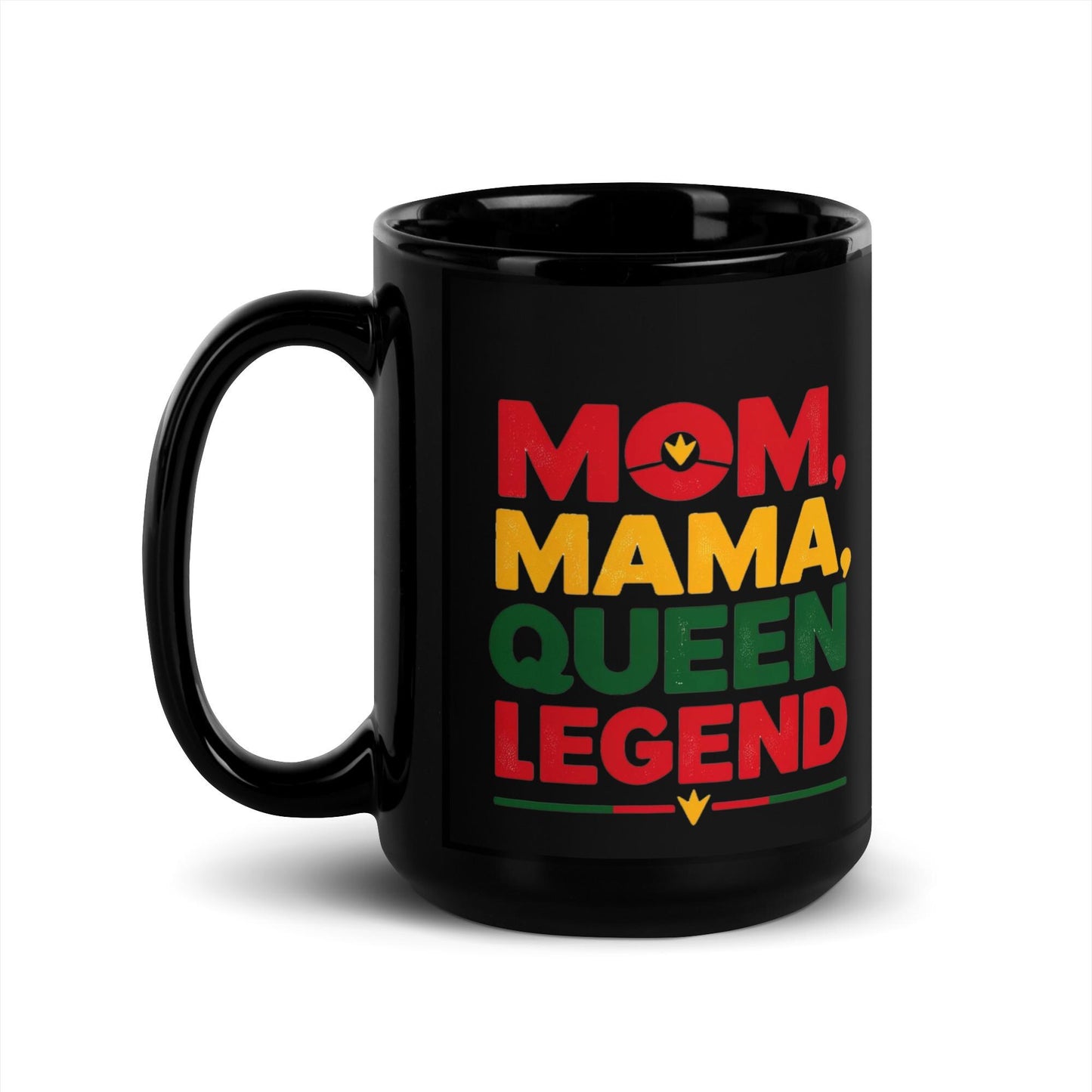 Mom Queen Legend Black Glossy Mug Great Gift for Mothers Day | Mothers Day Gift Gift for Mom | Personalization Available Great Gift for Her