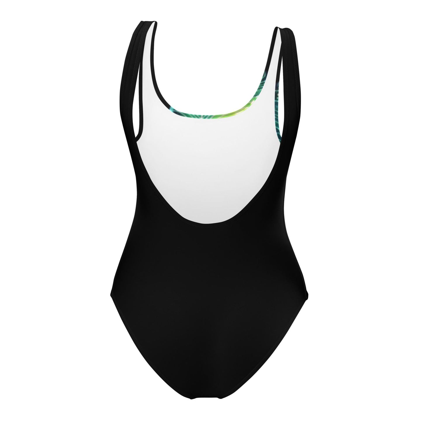 Unique Alien Superstar One-Piece Swimsuit | Urban Extraterrestrial Vibes with Alien Eating Ramen on a One Piece Swimsuit Great Gift for Her