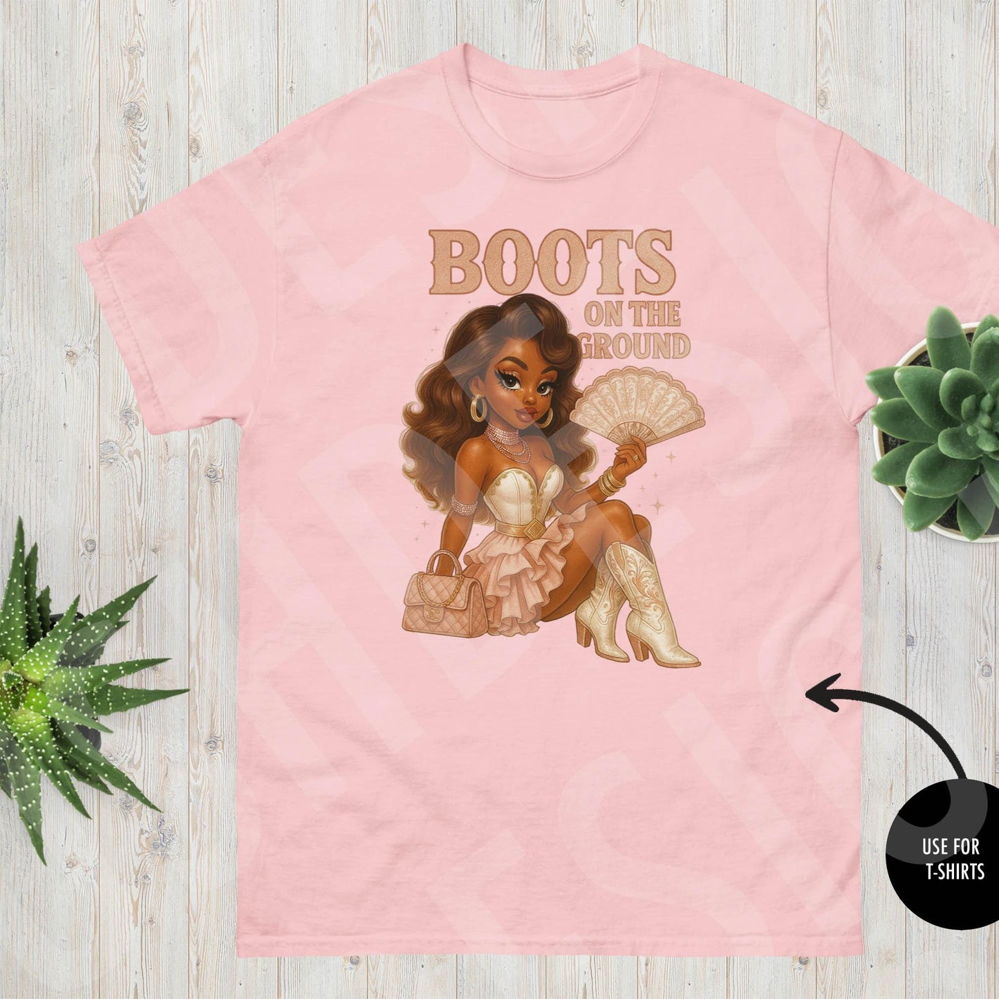 Pink Glam Modern Black Betty Boop Boots on the Ground Image - Luxe Western Black Betty Boop Cowgirl Instant Downloads DIGITAL FILE ONLY