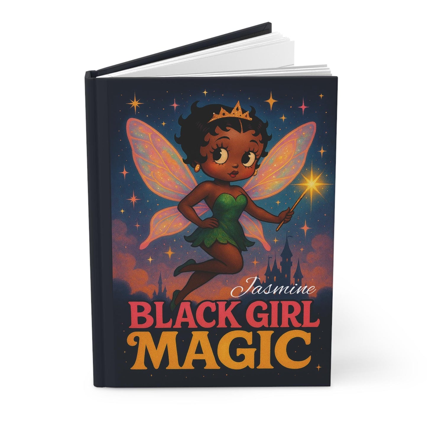 Enchanting Black Girl Magic Journal, Hardcover Notebook for Inspiration, Gifts for Girls, Creative Writing, Empowerment Diary