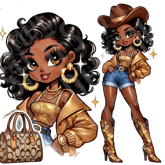 Fabulous Cute Brown Betty Boop Cowgirl Boots on the Ground Image - 1 png File Vintage Pin Up Western Betty Boop - DIGITAL FILE ONLY